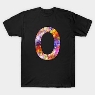 Number 0 Colorful Gift T-Shirt